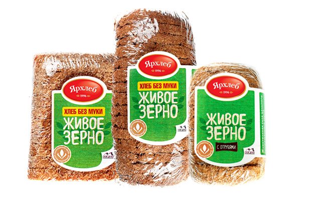 Хлеб Живое зерно в упаковке